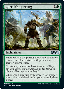 Garruk's Uprising (Magic 2021 Core Set) Light Play