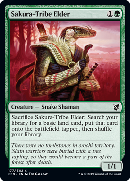 Sakura-Tribe Elder (Commander 2019) Light Play