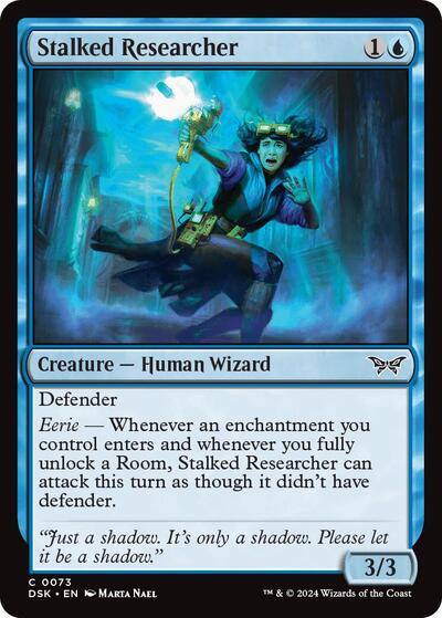 Stalked Researcher (Duskmourn: House of Horror) Near Mint Foil