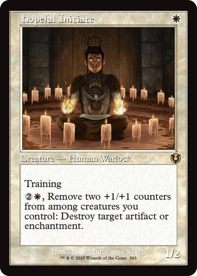 Hopeful Initiate (Retro Frame) (Innistrad Remastered) Light Play Foil