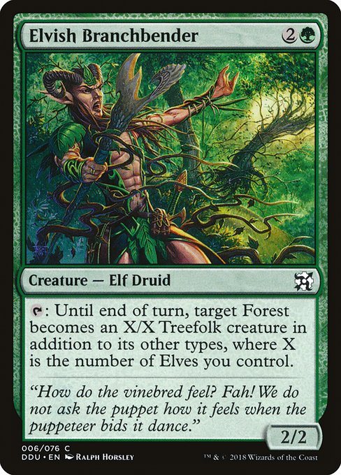 Elvish Branchbender (Duel Decks: Elves vs Inventors) Light Play