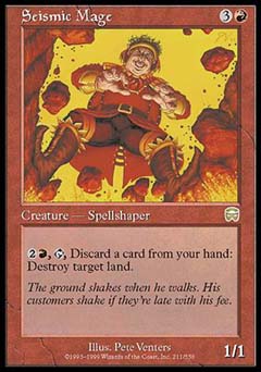 Seismic Mage (Mercadian Masques) Light Play