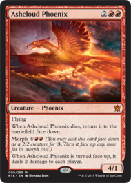 Ashcloud Phoenix (Khans of Tarkir) Light Play