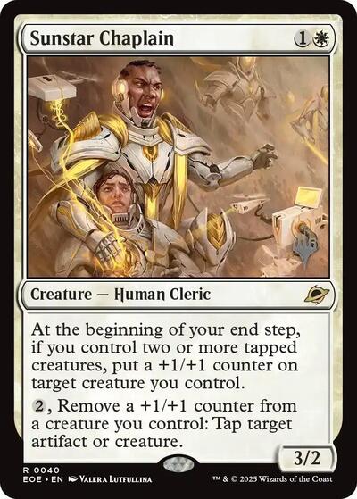 Sunstar Chaplain (Promo Pack: Edge of Eternities) Near Mint Foil