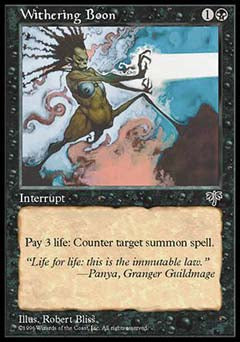 Withering Boon (Mirage) Light Play