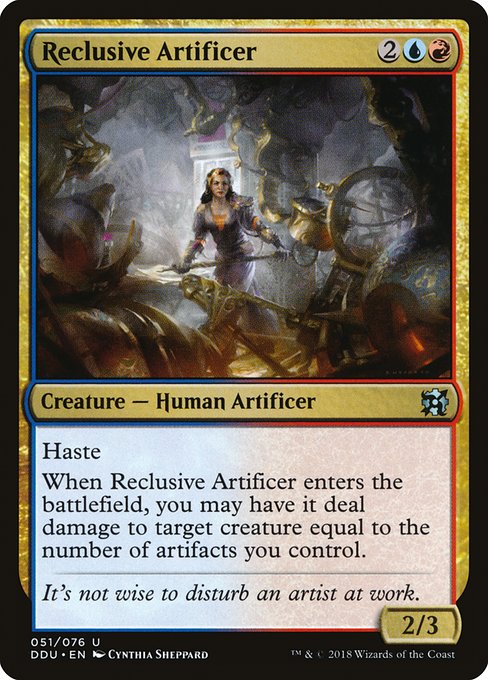 Reclusive Artificer (Duel Decks: Elves vs Inventors) Light Play