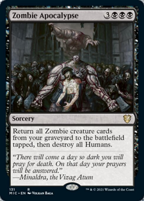 Zombie Apocalypse (Commander 2021 Midnight Hunt) Light Play