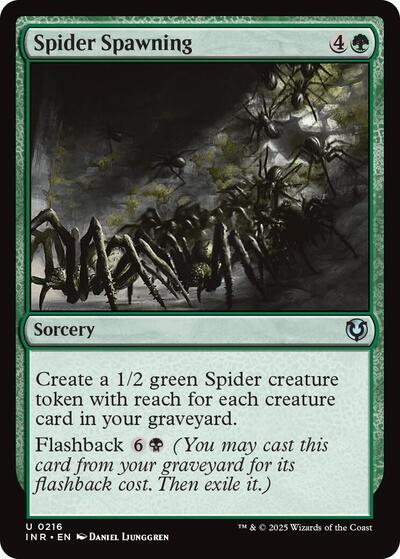 Spider Spawning (Innistrad Remastered) Light Play Foil