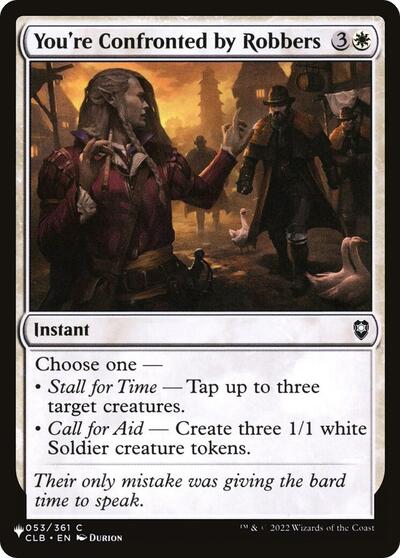 You're Confronted by Robbers (The List) Near Mint