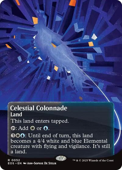 Celestial Colonnade (0052) (Borderless) (Stellar Sights) Near Mint Foil