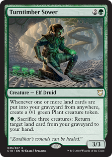 Turntimber Sower (Commander 2018) Light Play
