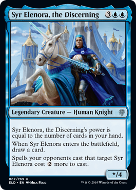 Syr Elenora, the Discerning (Throne of Eldraine) Light Play Foil