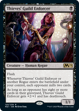 Thieves' Guild Enforcer (Magic 2021 Core Set) Near Mint Foil