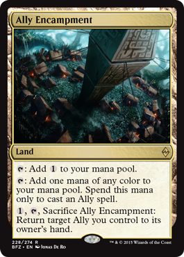 Ally Encampment (Battle for Zendikar) Light Play