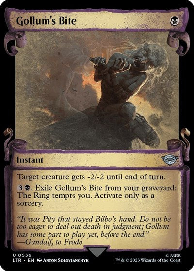 Gollum's Bite (Showcase Scrolls) (Universes Beyond: The Lord of the Rings: Tales of Middle-earth) Near Mint Foil