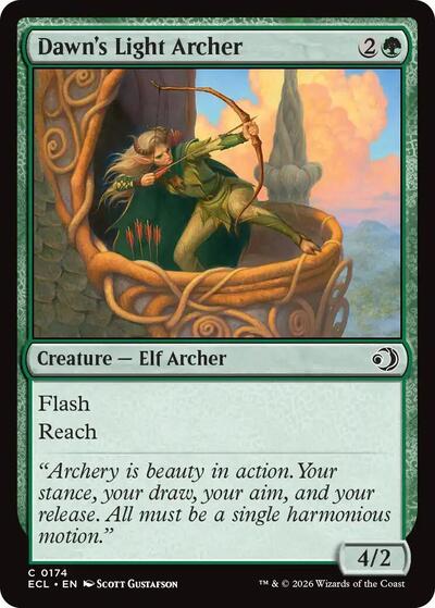Dawn's Light Archer (Lorwyn Eclipsed) Near Mint Foil