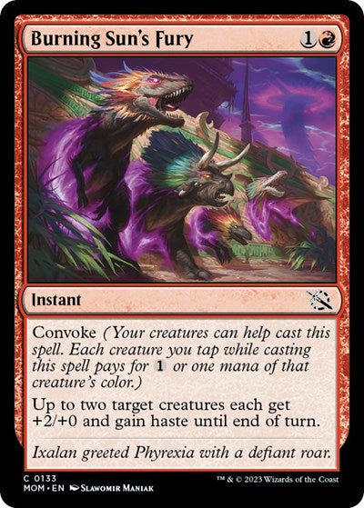 Burning Sun's Fury (March of the Machine) Light Play Foil