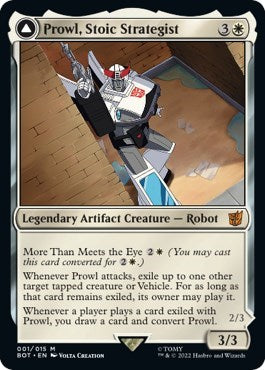 Prowl, Stoic Strategist (Universes Beyond: Transformers) Light Play