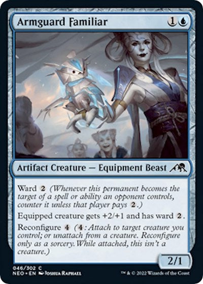 Armguard Familiar (Kamigawa: Neon Dynasty) Near Mint Foil
