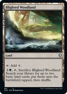 Blighted Woodland (Commander Legends: Battle for Baldur's Gate) Light Play
