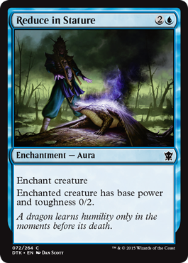 Reduce in Stature (Dragons of Tarkir) Light Play Foil