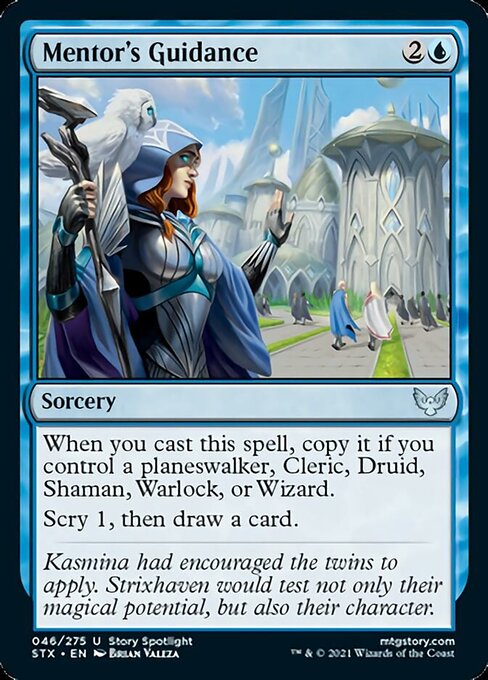 Mentor's Guidance (Strixhaven) Light Play Foil