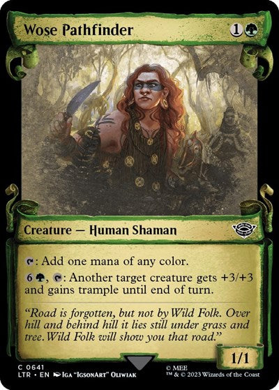 Wose Pathfinder (Showcase Scrolls) (Universes Beyond: The Lord of the Rings: Tales of Middle-earth) Near Mint Foil