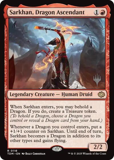 Sarkhan, Dragon Ascendant (Promo Pack: Tarkir: Dragonstorm) Near Mint