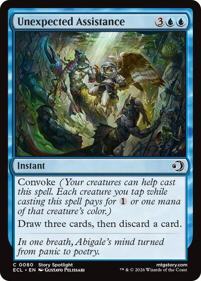 Unexpected Assistance (Lorwyn Eclipsed) Near Mint Foil