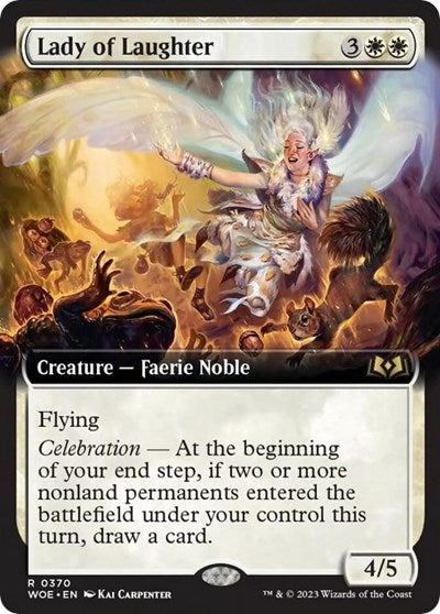 Lady of Laughter (Extended Art) (Wilds of Eldraine) Light Play