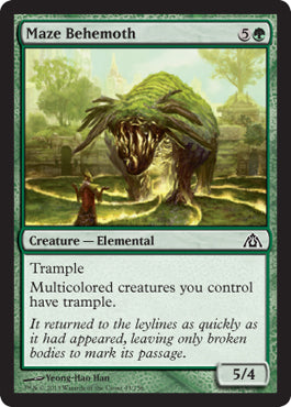 Maze Behemoth (Dragon's Maze) Light Play Foil