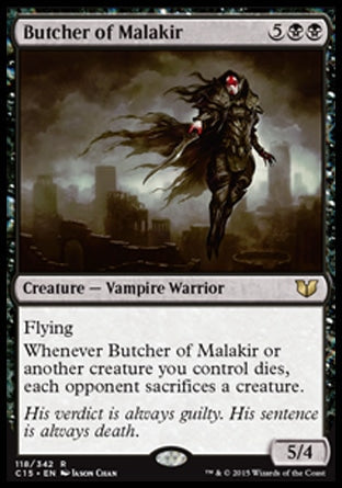 Butcher of Malakir (Commander 2015) Light Play