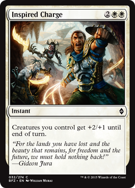 Inspired Charge (Battle for Zendikar) Light Play