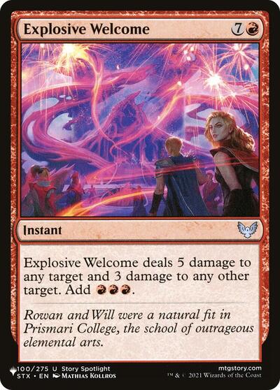 Explosive Welcome (The List) Near Mint