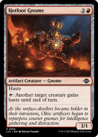 Hotfoot Gnome (The Lost Caverns of Ixalan) Light Play Foil