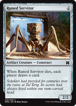 Runed Servitor (Modern Masters 2015) Light Play Foil