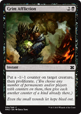 Grim Affliction (Modern Masters 2015) Light Play Foil