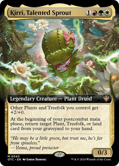 Kirri, Talented Sprout (Extended Art) (Commander: Outlaws of Thunder Junction) Near Mint