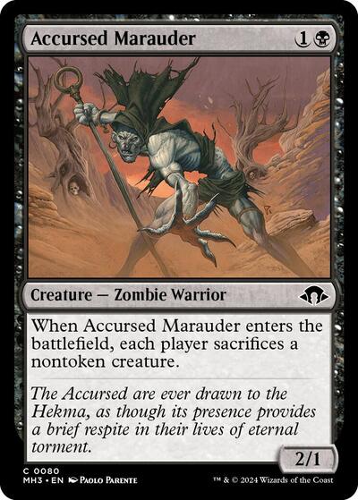 Accursed Marauder (Modern Horizons 3) Light Play