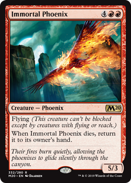 Immortal Phoenix (Magic 2020 Core Set) Light Play