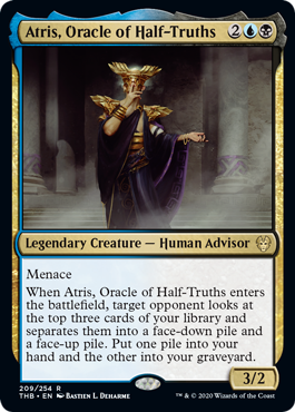 Atris, Oracle of Half-Truths (Theros Beyond Death) Light Play Foil