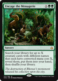 Uncage the Menagerie (Hour of Devastation) Light Play