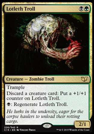 Lotleth Troll (Commander 2015) Light Play