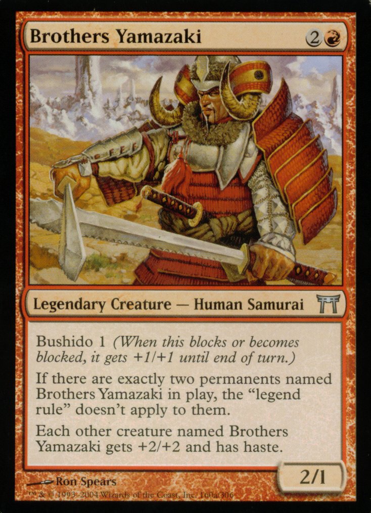 Brothers Yamazaki (A) (Champions of Kamigawa) Light Play
