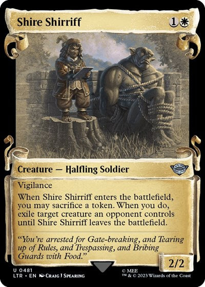 Shire Shirriff (Showcase Scrolls) (Universes Beyond: The Lord of the Rings: Tales of Middle-earth) Light Play