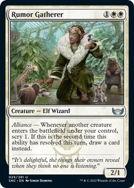 Rumor Gatherer (Streets of New Capenna) Light Play