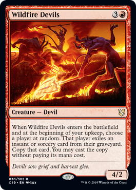 Wildfire Devils (Commander 2019) Light Play