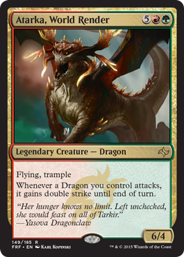 Atarka, World Render (Fate Reforged) Light Play