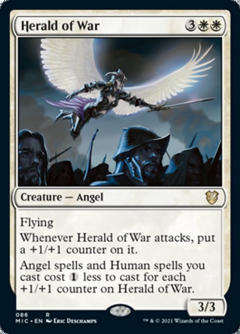 Herald of War (Commander 2021 Midnight Hunt) Light Play