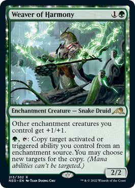Weaver of Harmony (Kamigawa: Neon Dynasty) Near Mint Foil